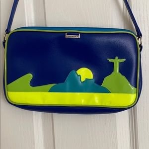 Gilson Martins handbag Rio de Janeiro blue, yellow